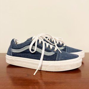 Vans Old Skool Denim Sneaker Womens Size 8.5